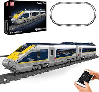 Mould King 12016 Technical Electric Locomotive, 1948 Parts Remote Controlled Passenger Train Building Block Model, Railways T