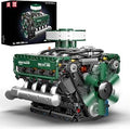 Mould King 10182 V8 Engine Model Kit - Build Your Own V8 Tank Engine Building Block with Battery Box, DIY Collectable 8-Cylin