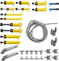 ASTEM 33pcs Pneumatic Technic-Parts Kit Compatible with Lego Pneumatic Cylinders-Air-Pump Pressure Rod Switch Piston Hose Tec