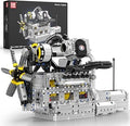 Mould King 10214 Engine Model kit that Runs, Build Your Own Cars 4-Speed Transmission Engine that Works, Engineering Kit for 