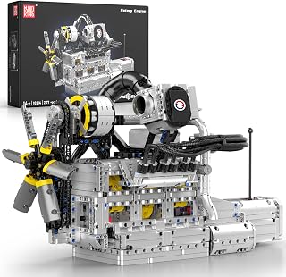 Mould King 10214 Engine Model kit that Runs, Build Your Own Cars 4-Speed Transmission Engine that Works, Engineering Kit for 