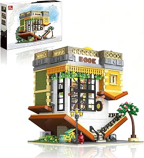 Upside-Down Bookstore Building Set with LED Light for 14+（3621pcs）