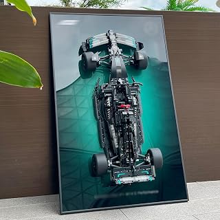 Display Wallboard for Lego Technic 42171 Mercedes-AMG W14 E F1 Building Blocks,Adult Collectibles Wall Mount for Lego Car(No 