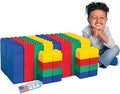 BiggoBlocks Big Blocks for Kids Ages 4-8, Indoor & Outdoor Blocks for Kids Jumbo Games, Large Building Blocks (96 PC) Standar