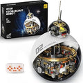 UNCLE BRICK Sci-Fi Robot Building Set, Programmable Rolling Sphere Robot with Remote Control, STEM Building Kit for Boys 8-12