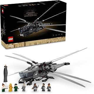 Icons Dune Atreides Royal Ornithopter 10327, Collectible Dune Inspired Model for Build and Display, Adult Gift Idea for Sci-F