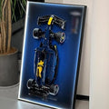 iLuane Display Wallboard for LEGO Technic Racing RB20 42206 Model Car Building Sets, Adult Collectibles Wall Mount, Room or O