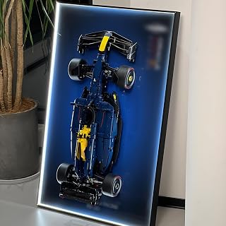 iLuane Display Wallboard for LEGO Technic Racing RB20 42206 Model Car Building Sets, Adult Collectibles Wall Mount, Room or O