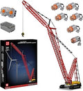 Mould King Crawler Crane LR13000 Building Block Kits, Technical Construction Vehicles Cranes Model with Motor/APP Remote Cont