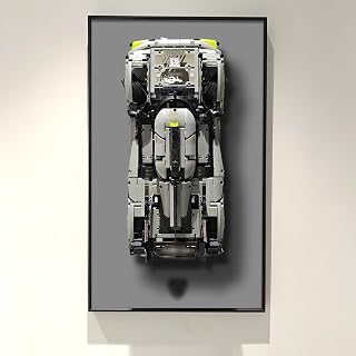 WETCEAOM Display Wallboard Compatible with Lego Technic 9X8 24H Le Mans Hybrid Hypercar 42156 Car Display Frame, Compatible w