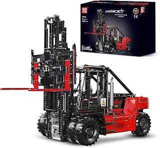 Mould King Technique Forklift Truck Toy 1:6 Scale, 17045 Building Blocks Kit, MOC Remote Control Heavy-Duty Shelf Lifted Truc
