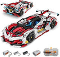 OWNONE 1 Super Car Building Kits - with Easy Drifting Wheels, Remote Control Function, Electric Gull-Wing Doors - Collectible