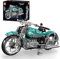 Mould King 23004 American Cruiser Motorcycle Building Set, MOC Classic Motorbike Model Kit for Display, Collectible Gift for 