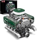 Mould King 10182 V8 Engine Building Blocks Sets, MOC V8 Tank Engine Model Kit with Battery and Motor, Collectable 8-Cylinder 