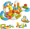 208pcs KlickRail Electric Train Set for Kids, Infinity 3D STEM Train Track Building Toys, USB Rechargeable Racer Car, Gift fo