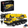 Mould King 17073 Engineering LTM All Terrain Remote Controlled Construction Crane Machine Model Building Set (3218 Parts) Hom