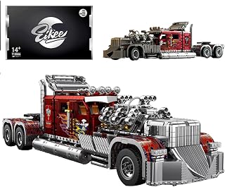 TH-24 Semi Truck and Trailer Model Car Building Set for Adults 3485 Pcs