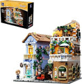PANTASY Italian Corner Building Set for Adults, Modular City Street Model