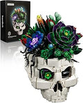 Succulent Skull Planter Flower Building Set Gothic Botanical Gift