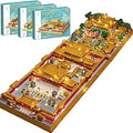 Chinese Forbidden City Architecture Building Blocks Set, 3-in-1 Chinese Imperial Palace Model Bricks Set with Lights, 10385 P