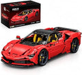 1:8 Scale Supercar Building Set for Adults, Designed by LOX, ROSSO 90