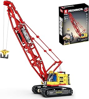 Reobrix RC Crawler Crane Building Blocks Set Remote Control Crane Model