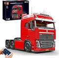 Mould King 19015 Technology Mobile Pneumatic Truck Building Blocks Kit, Trailer Locomotive Building Blocks Set with Motor 2.4