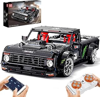 Mould King 13082S Pickup Truck Building Set,RC Colletible MOC Race Car Model Kits to Build, Gift for Adults/Teens 14+, for Ra
