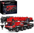 Mould King 17074 Mobile Construction Crane Toy Set, APP/Remote Control Mobile Crane Building Block with Motors, Collectable E