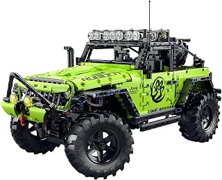 Chodia Wrangler 1:8 Scales Off-Road Cars Building Block Sets for Adults-4x4 All Terrain Off Roader Trucks Vehicle SUV Model T