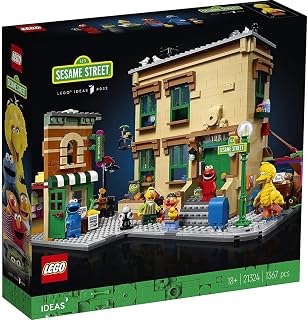 Ideas 123 Sesame Street 21324 Building Kit; Awesome Build-and-Display Model for Adults Featuring Elmo, Cookie Monster, Oscar 