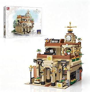 City Coffee House Building Set with LED Lights for 14+ & Adults (2987 PCS)