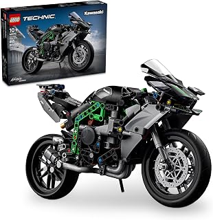 MEOW Technic Kawasaki Ninja H2R Motorcycle Toy - Building Toys for Kids, Boys & Girls, Ages 10+ - Kickstand for Display - Mod