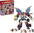 MEOW NINJAGO Zane's Ultra Combiner Mech Ninja Toy - Pretend Play 4-in-1 Building Toy Set for Kids, Boys and Girls, Ages 9+ - 
