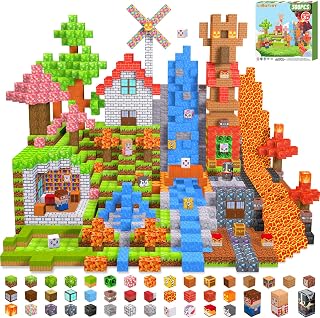 LionFuny Magnetic Blocks, 300Pcs Magnetic Building Blocks Sets, STEM Montessori Stacking Sensory Education Magnet Toys for Ki