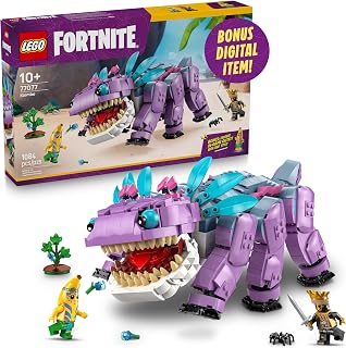 MEOW Fortnite Klombo Kids Toy - Fortnite Action Figure with Peely and Oro Minifigures - Pretend Play and Building Toy for Gir