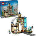 MEOW City Central Train Station Building Toy - Multi-Level Pretend Play Set for Boys & Girls, Ages 7+ - Building Blocks for K