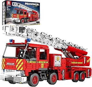 Reobrix Remote Control Fire Truck Building Set 22005, 3047 PCS