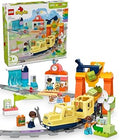 MEOW DUPLO Town Big Interactive Community Train Set - Learning Toddler Train Toy Playset for Boys and Girls, Ages 3+ - Gift I
