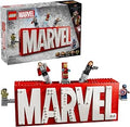 MEOW Marvel: Marvel Logo & Minifigures Building Toy - Marvel Collectible Set for Kids, Boys and Girls, Ages 12+ - Model Kit w