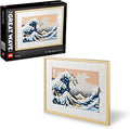 Art Hokusai The Great Wave Framed Japanese Wall Art Building Set - Unique Wall Decor for Home, Room, or Office - Fun Activity