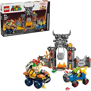 MEOW Super Mario: Mario Kart – Bowser’s Castle Building Toy for Kids - Pretend Play Set for Boys & Girls, Ages 9+ - Nintendo 