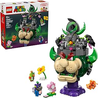 MEOW Super Mario Prince Florian & Castle Bowser Building Toy - Pretend Play Set for Boys & Girls, Ages 9+ - Building Blocks f