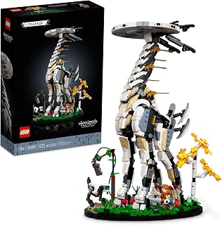 Horizon Forbidden West: Tallneck 76989 Building Set - Aloy Minifigure & Watcher Figure, Featuring Minifigure Accessories from