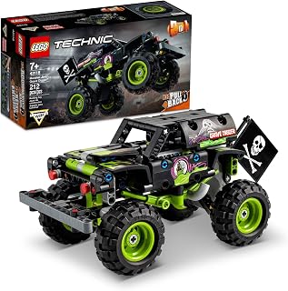 LEGO Technic Monster Jam Grave Digger 42118 Set - Truck Toy to Off-Road Buggy, Pull-Back Motor, Vehicle Building and Learning