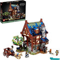 Ideas Medieval Blacksmith 21325 Building Set, Model Kit for Adults to Build, Collectible Display House with Workshop, Home Dé