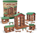 LINCOLN LOGS Collector's Edition Village Set - 327 Real Wood Pieces, Ages 3+, Retro Building Toy for Boys/Girls, Creative Con