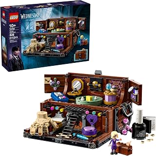 MEOW Wednesday Thing’s Apartment Building Toy - Transforming Trunk Playset W/Poseable Thing & Enid Sinclair Minidoll - Wednes