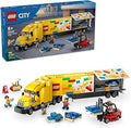 MEOW City Yellow Delivery Truck Toy - Semi Truck Building Toy for Boys & Girls, Ages 8+ Years - Gift for Birthdays - Pretend 