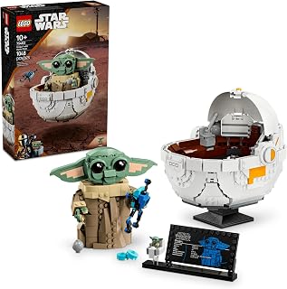 MEOW Star Wars Grogu with Hover Pram Building Toy Set - Star Wars Toy for Kids, Boys & Girls, Ages 10+ - Gift Idea for Birthd